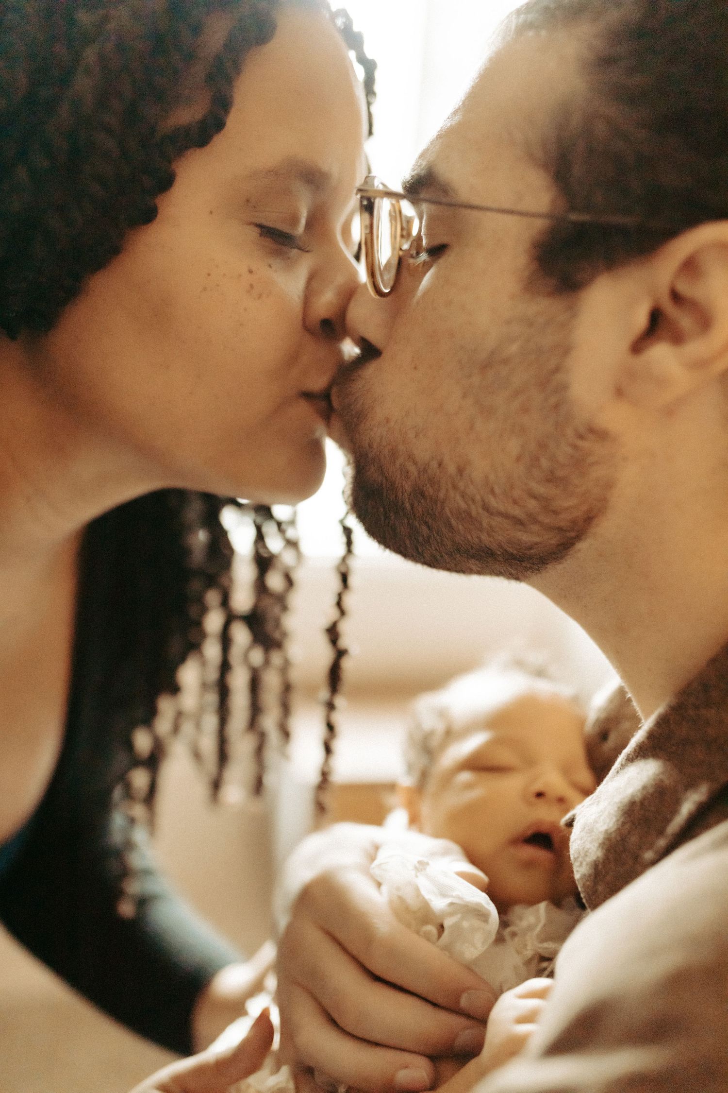 Newborn photography in home in Boise