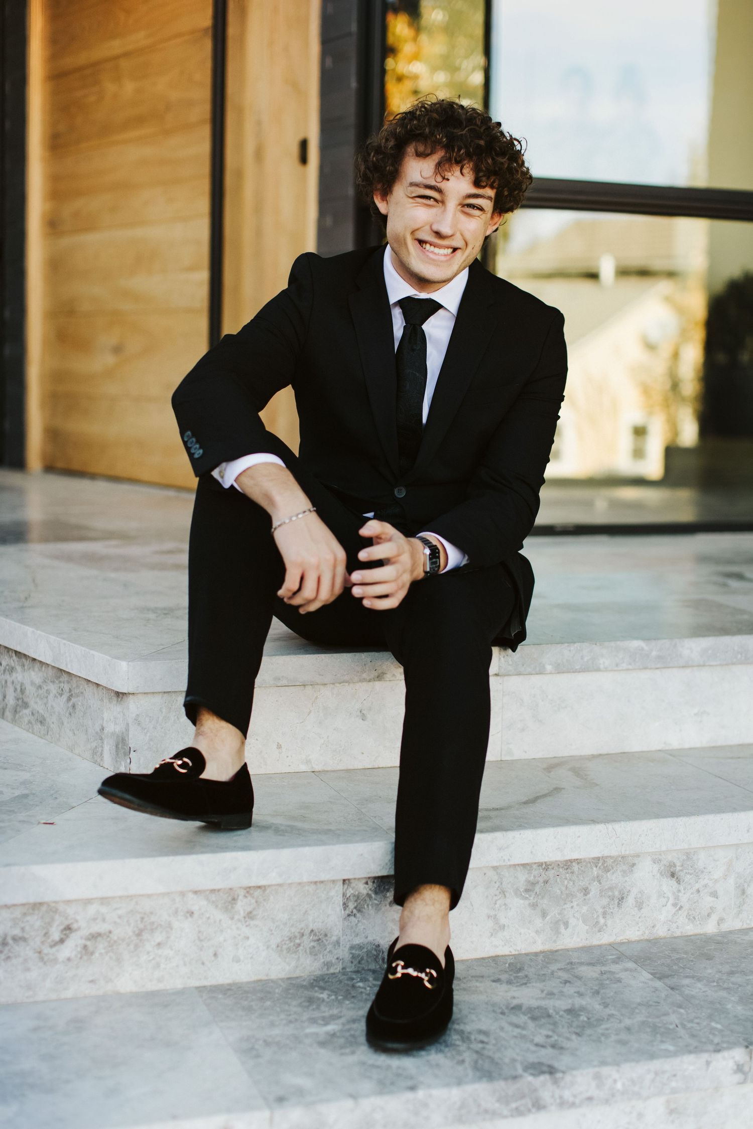 Senior portraits at home in Boise