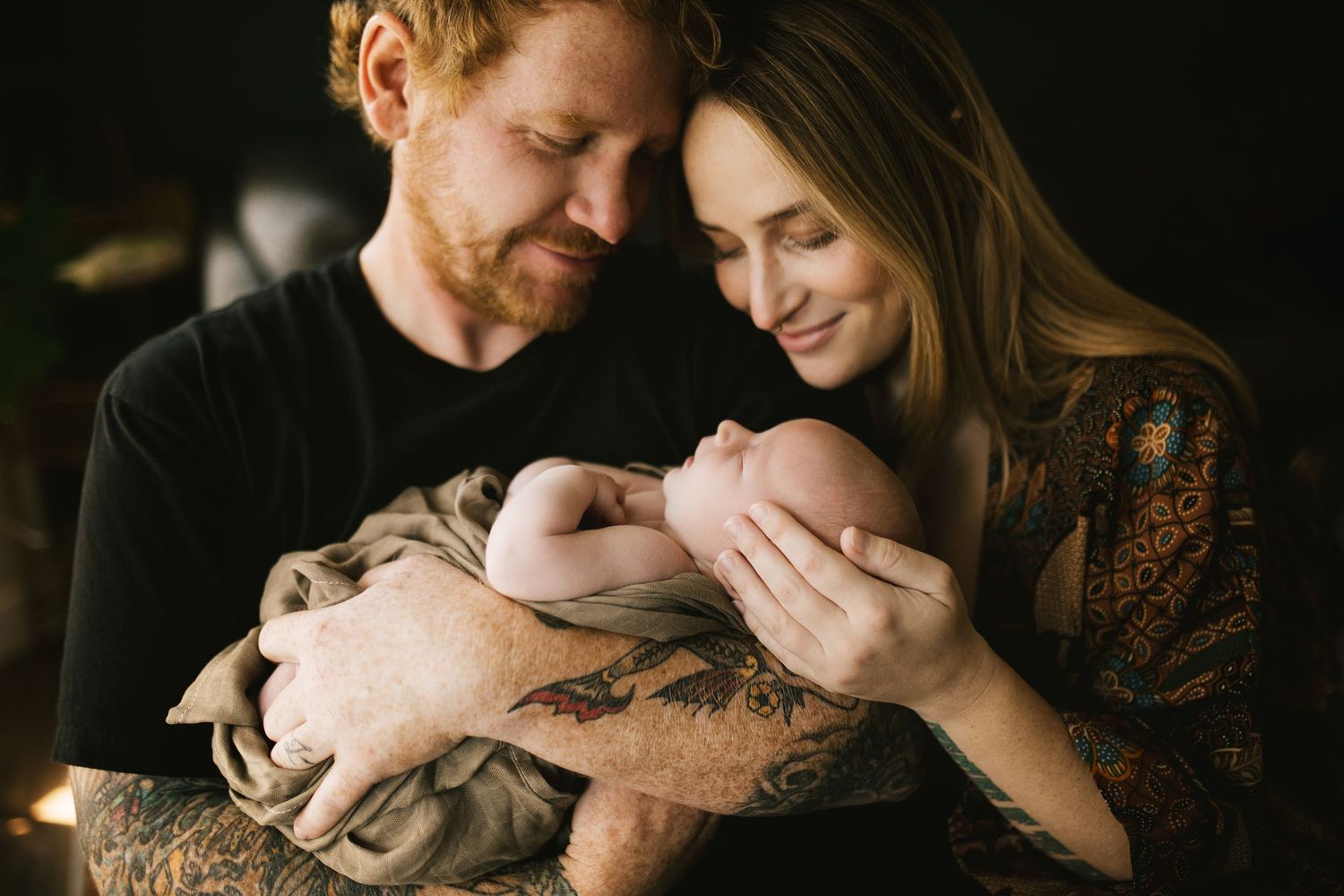 Newborn photography at home in Boise Idaho