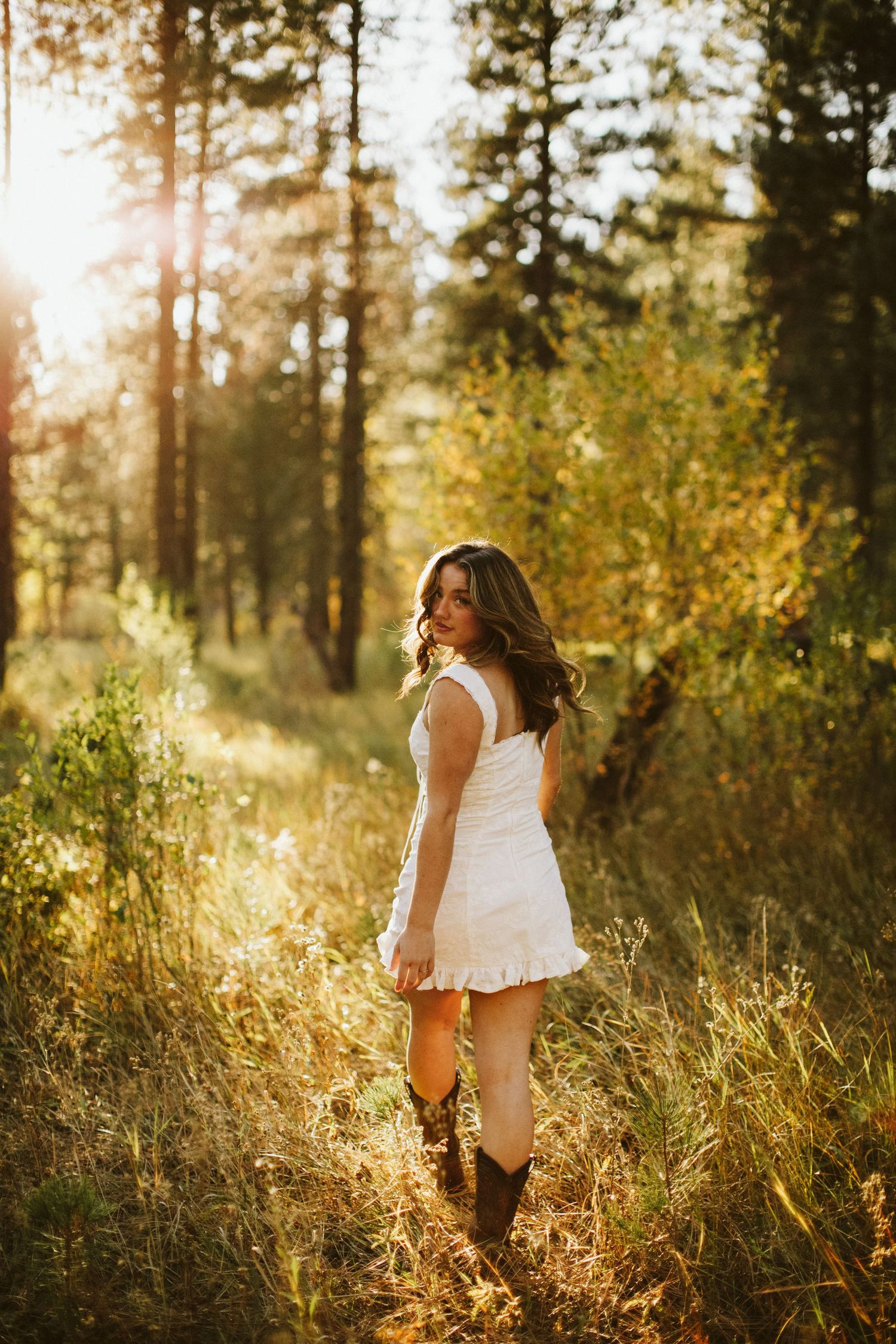 Candid image for senior photoshoot near Boise