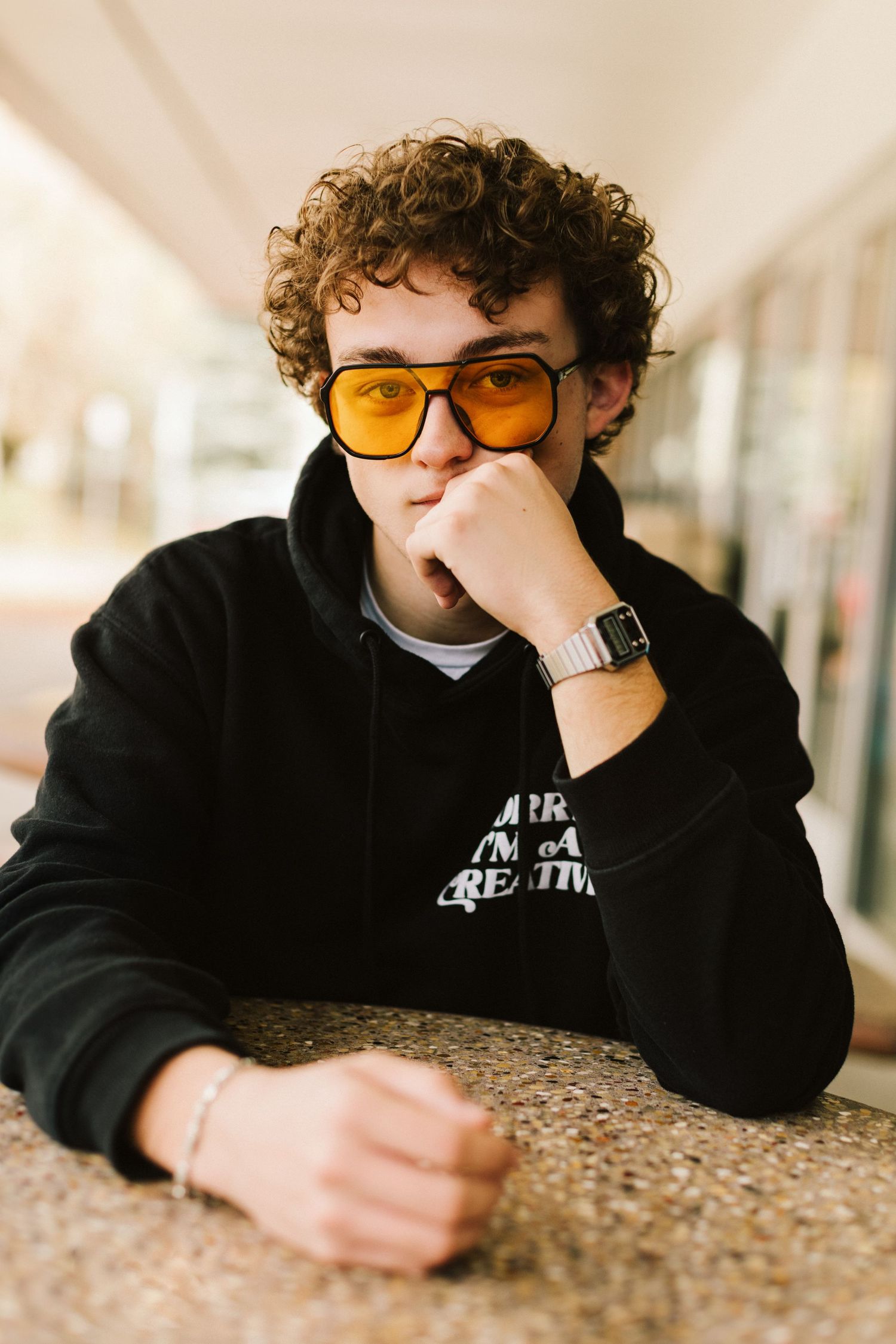 Senior photoshoot downtown in Boise