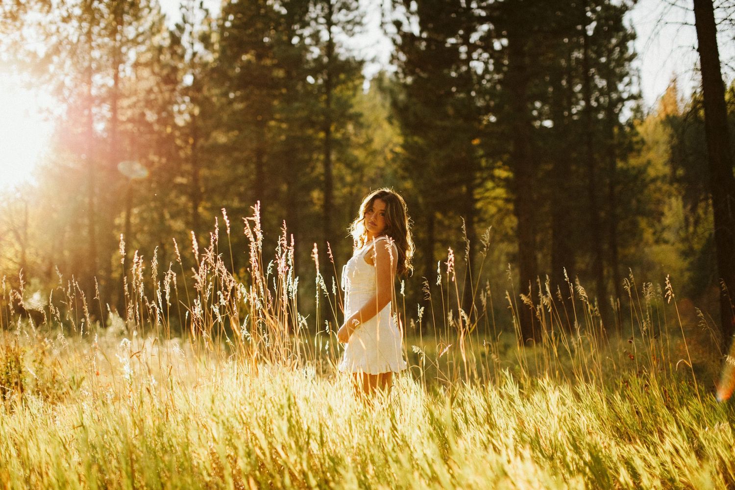 Candid image for senior photoshoot near Boise