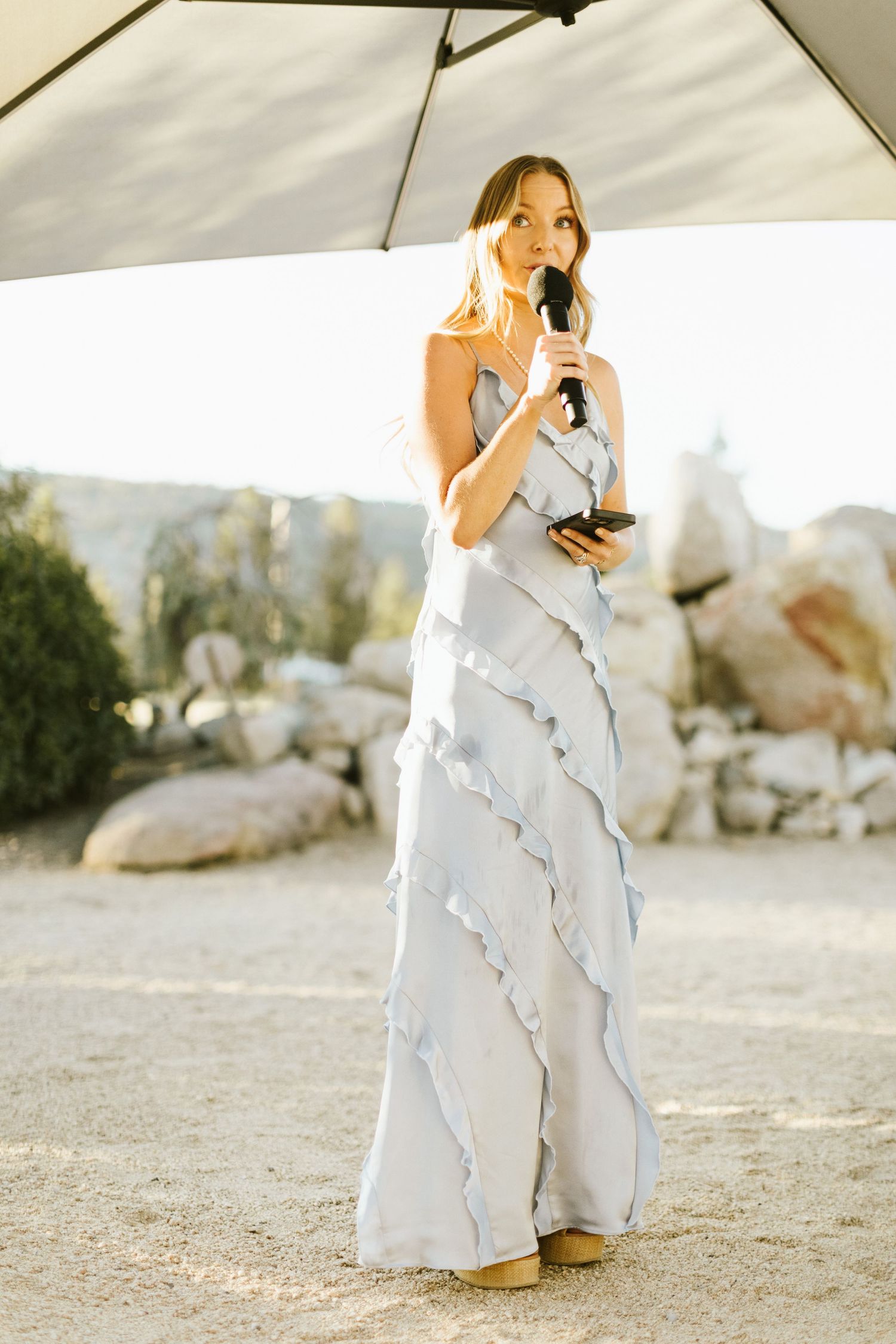 Candid photograph from wedding reception at Shay Meadow Ranch in Big Bear California