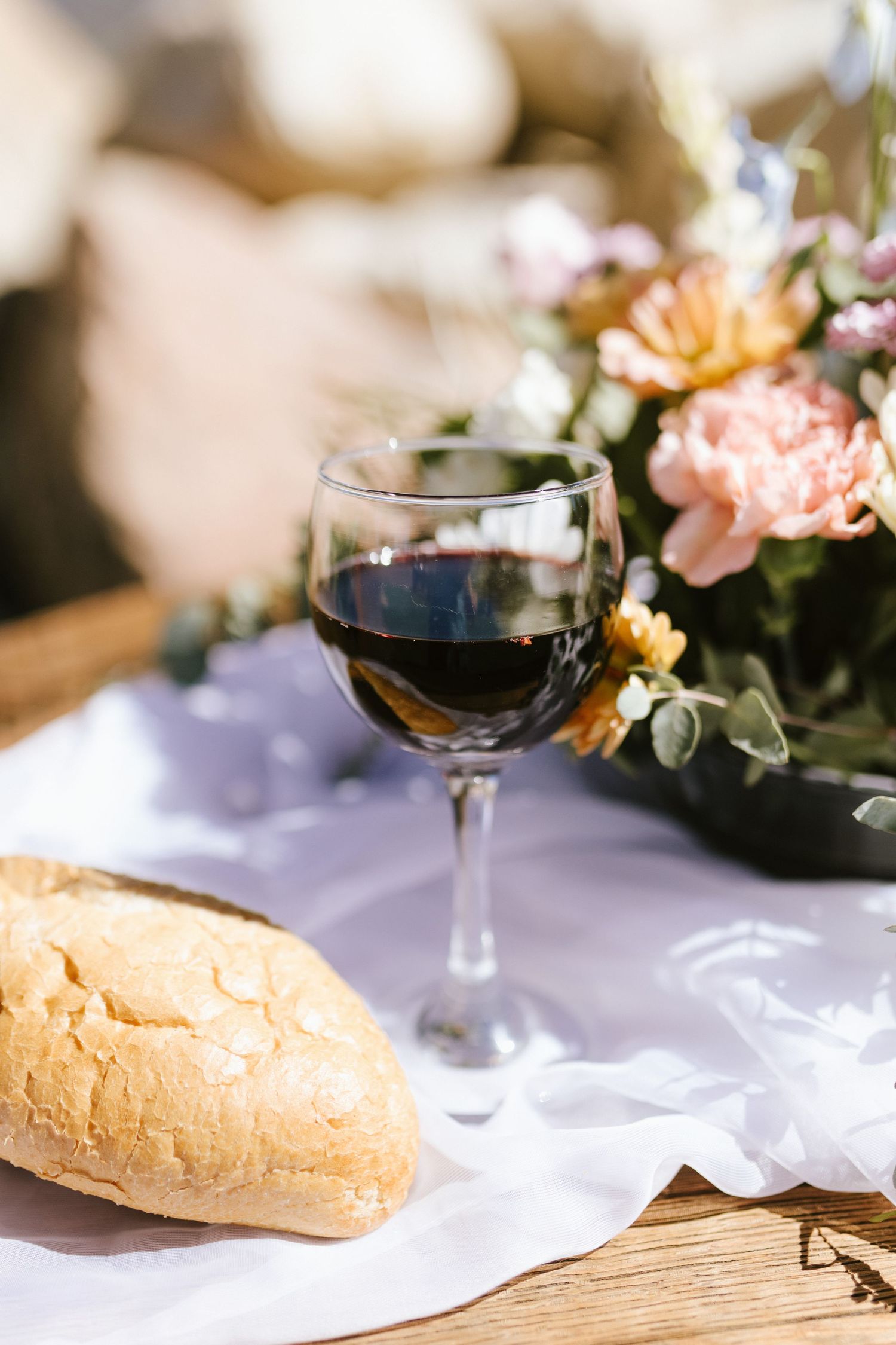 Photograph from wedding ceremony at Shay Meadow Ranch in Big Bear California