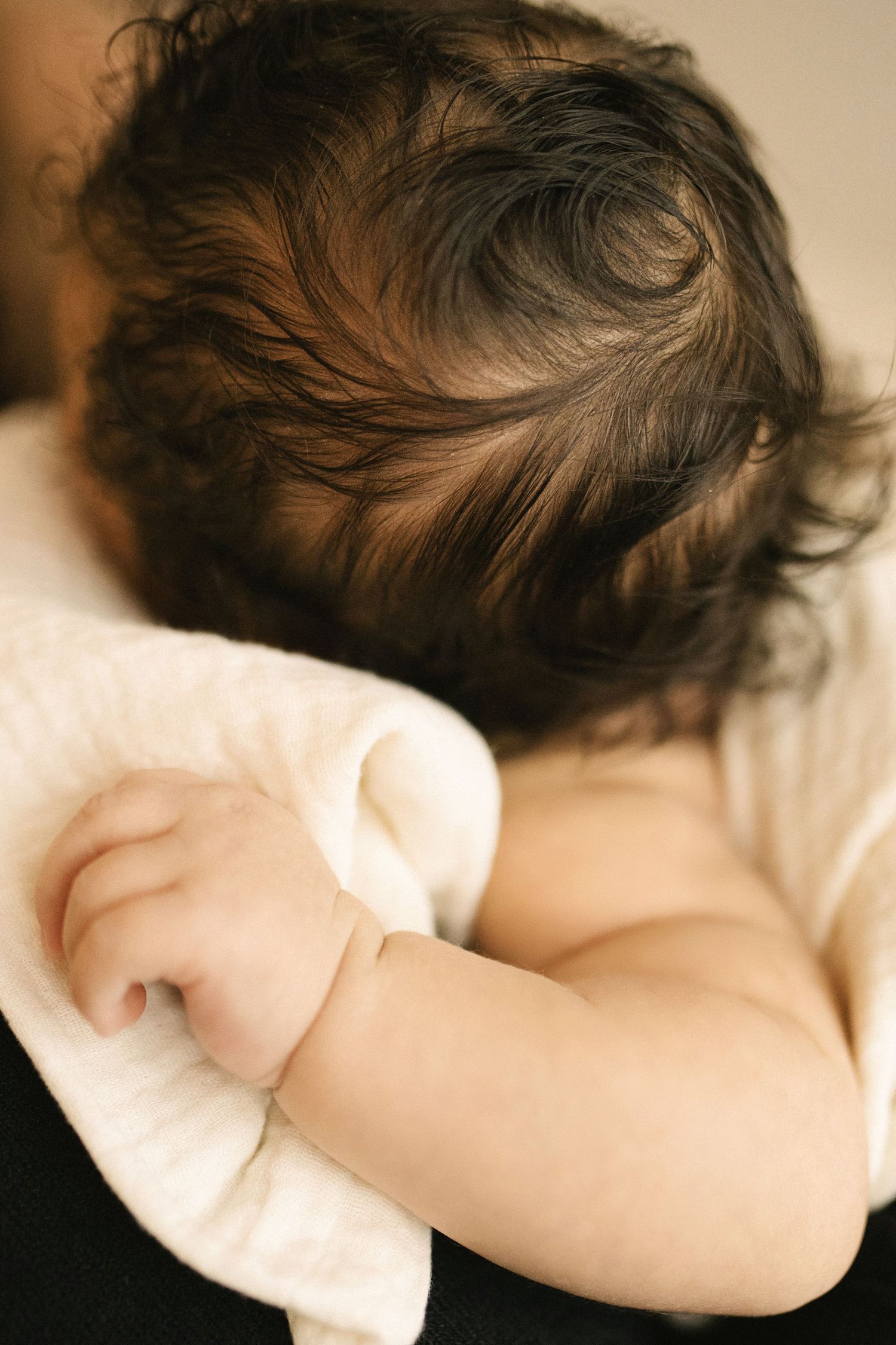 Newborn photography in home in Boise