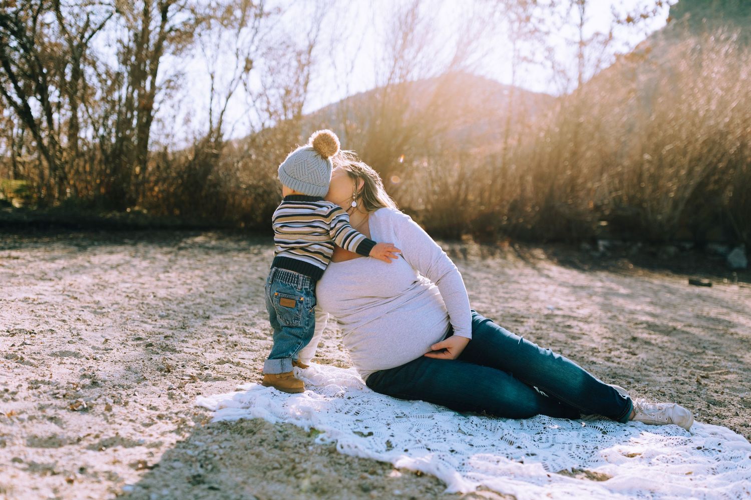 family photoshoot for mother and son near Boise