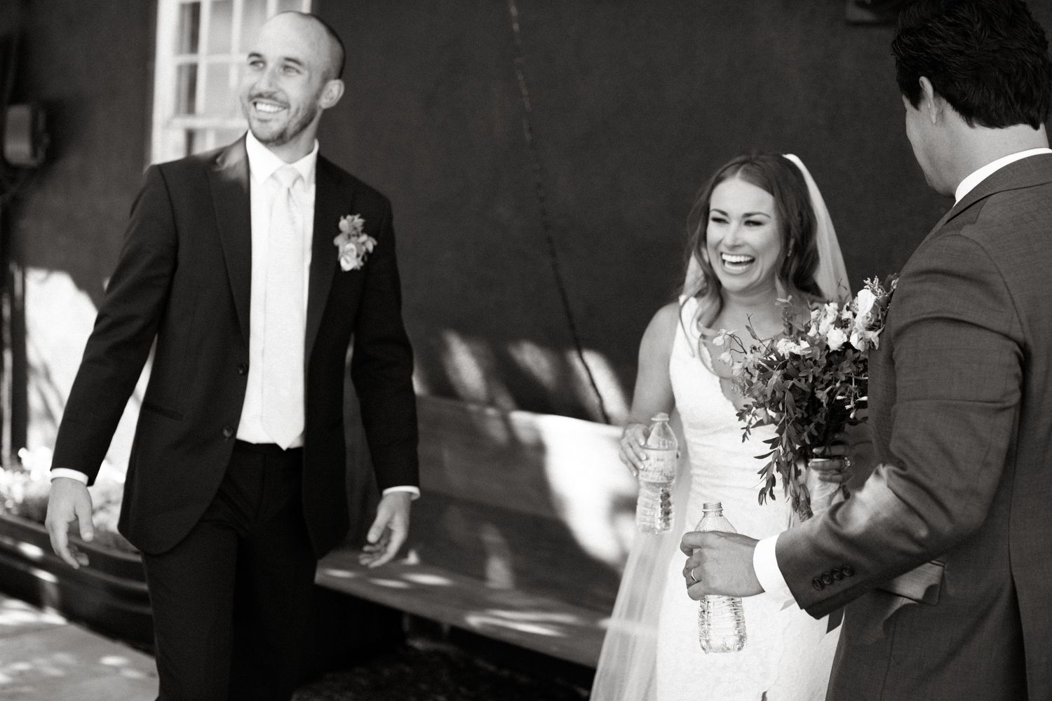 Candid photograph from wedding reception at Shay Meadow Ranch in Big Bear California