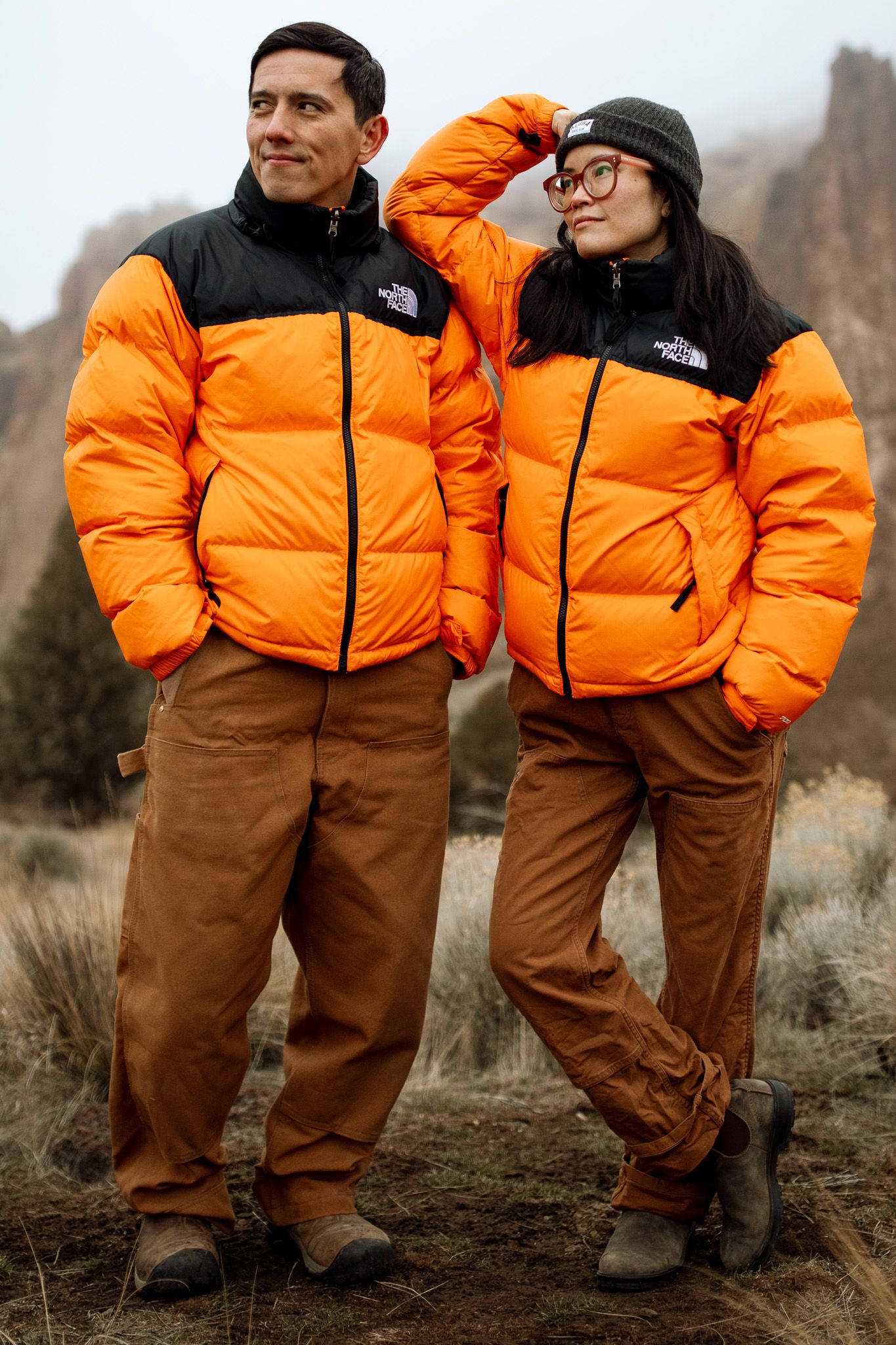 Couple posing together for a photo session in Redmond Oregon