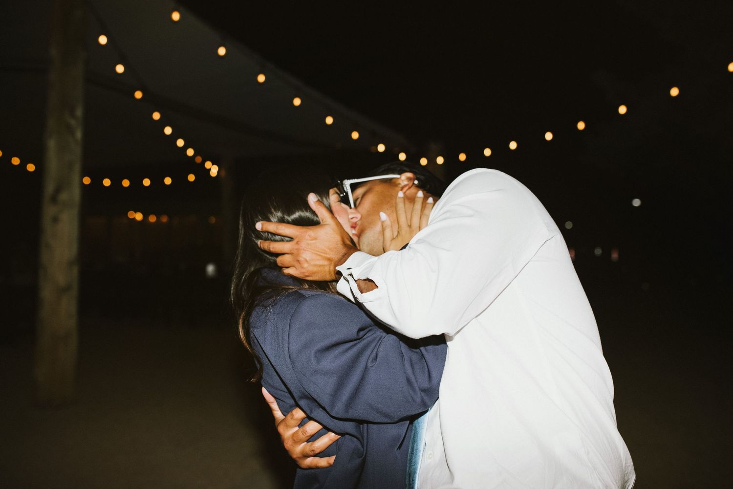 Candid image of wedding reception at Shay Meadows Ranch in Big Bear California
