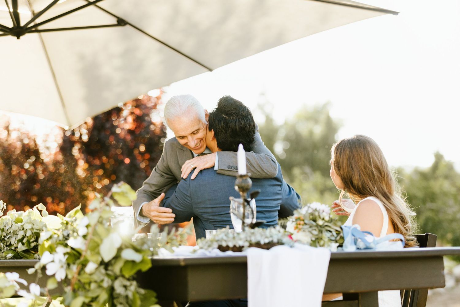 Candid photograph from wedding reception at Shay Meadow Ranch in Big Bear California