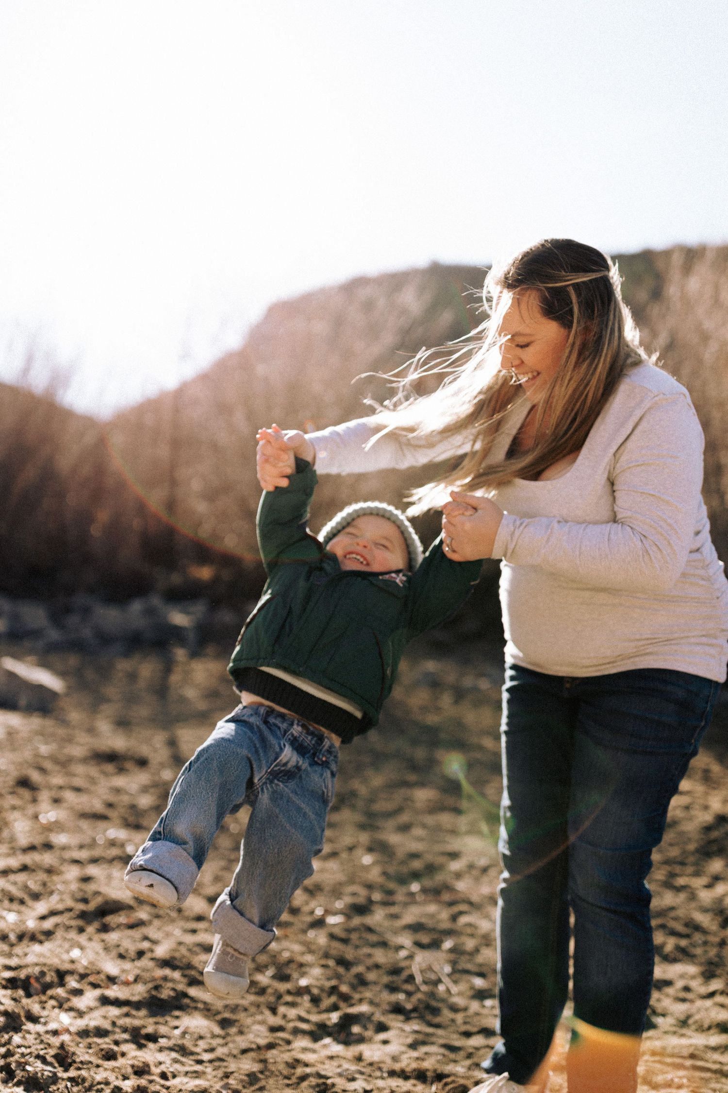 family photoshoot for mother and son near Boise