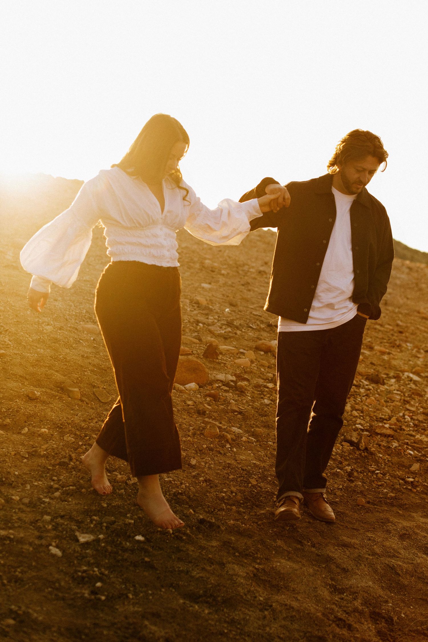 Engagement photos at Lucky Peak in Boise