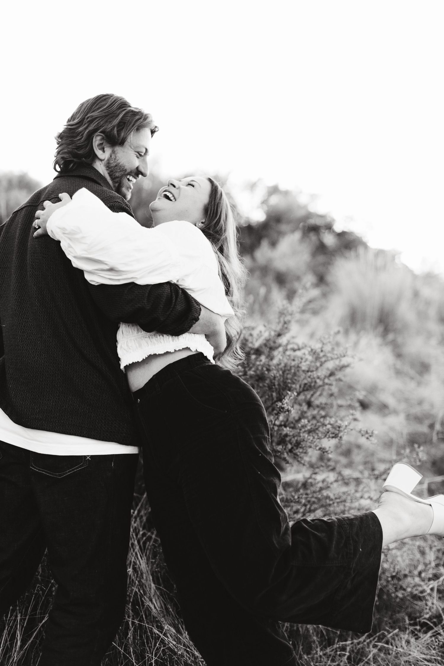 Engagement photos at Lucky Peak in Boise