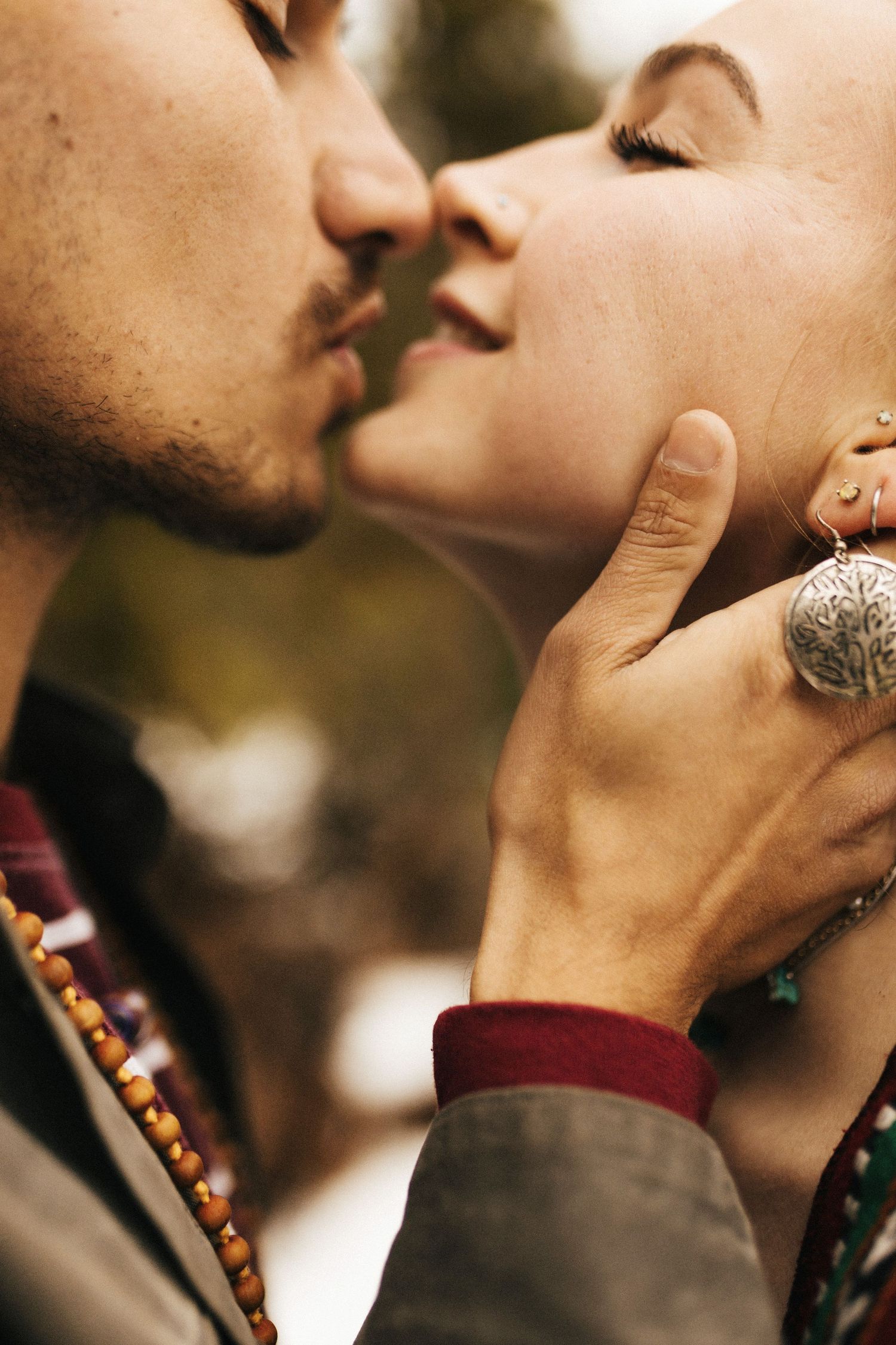 Engagement session at Bogus Basin near Boise