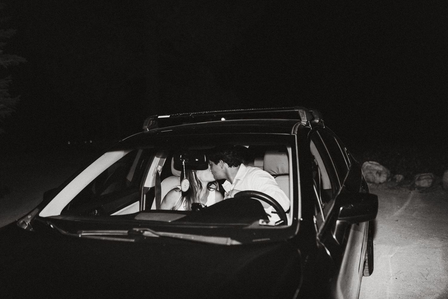 Candid image of Bride and groom before they leave their wedding