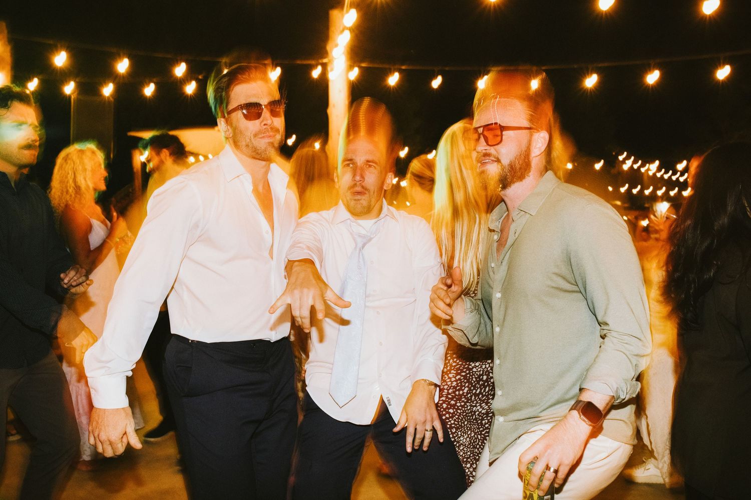 Candid image of wedding reception at Shay Meadows Ranch in Big Bear California