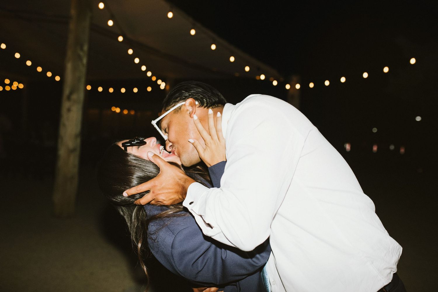 Candid image of wedding reception at Shay Meadows Ranch in Big Bear California