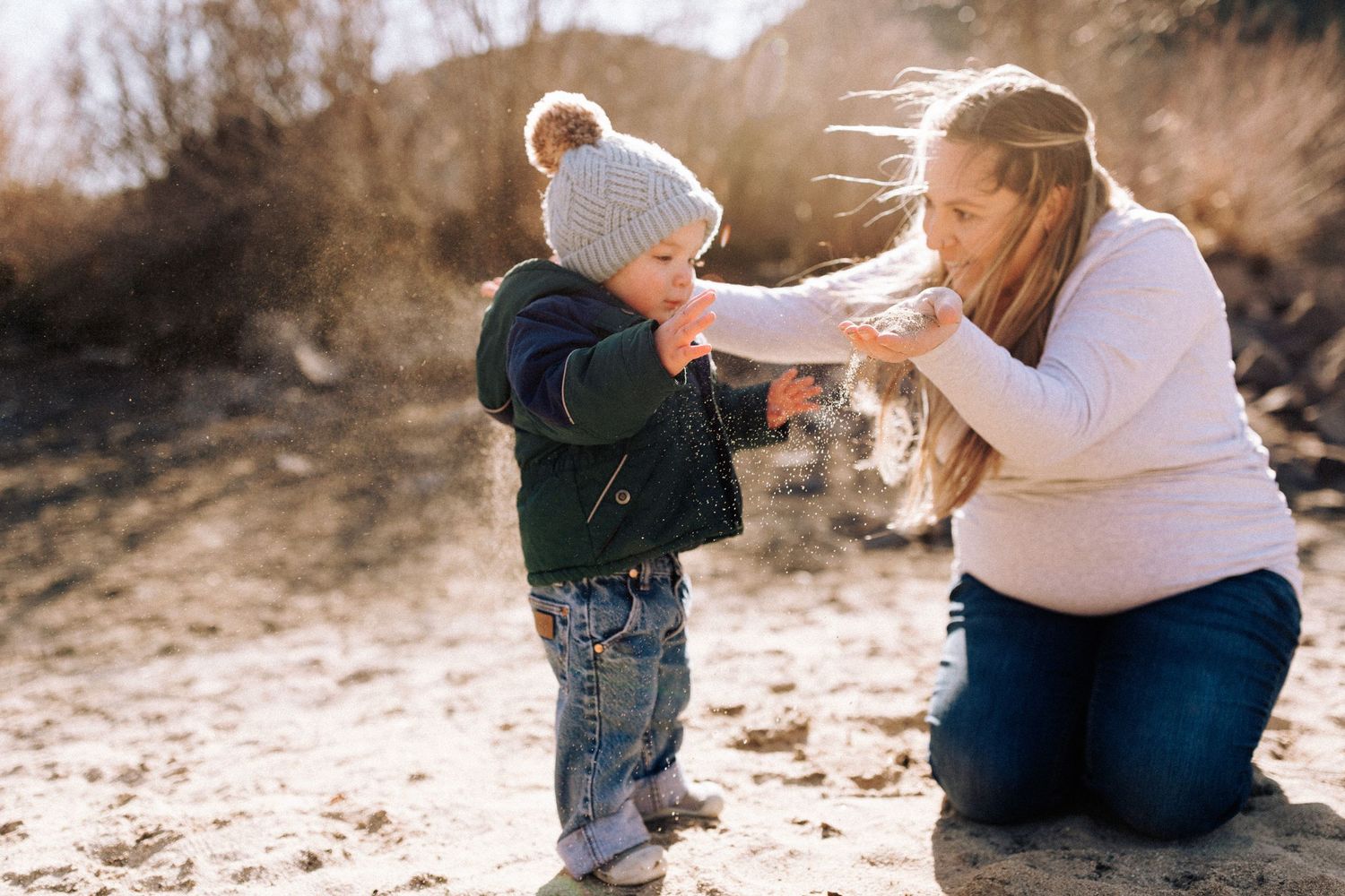 family photoshoot for mother and son near Boise