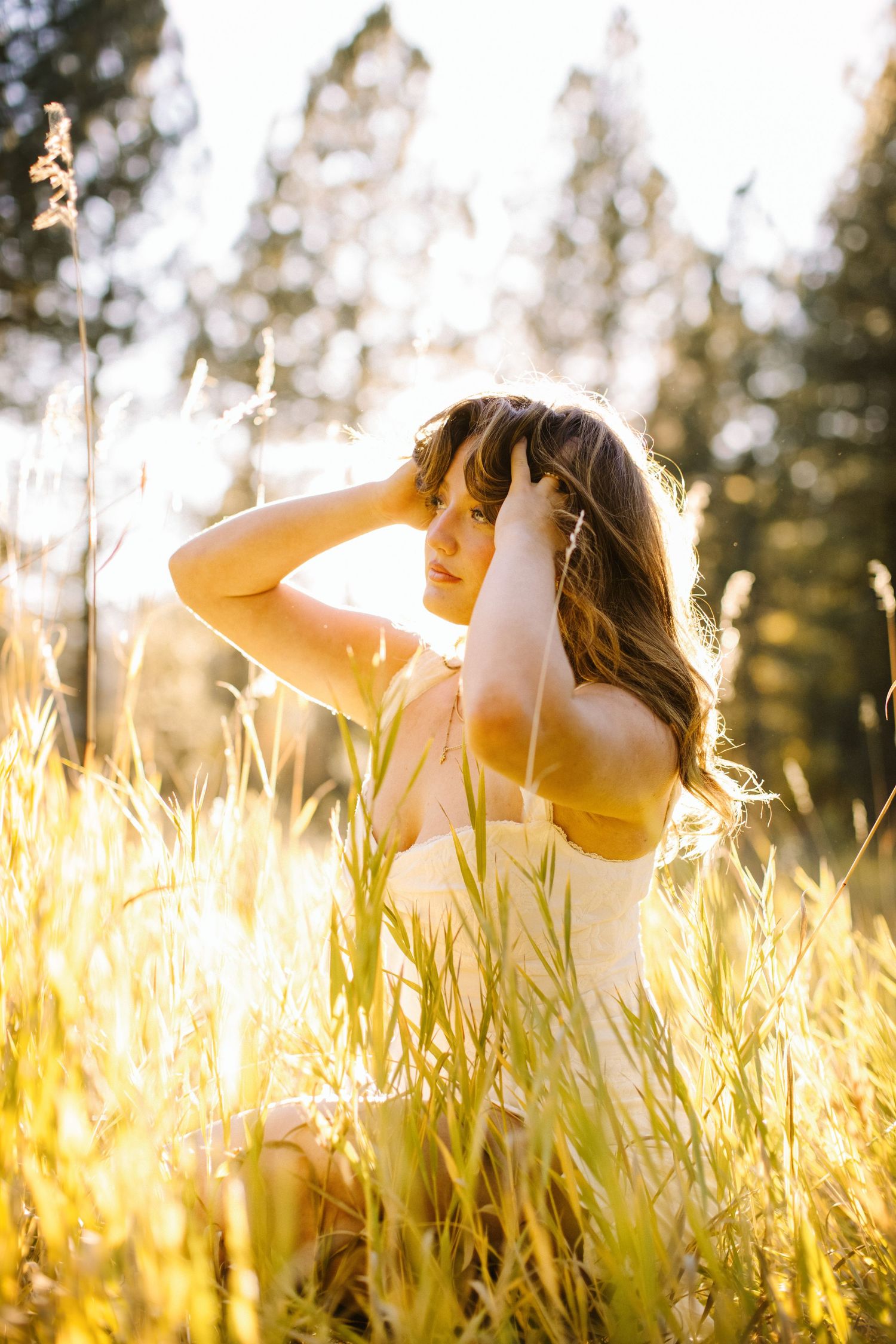 Candid image for senior photoshoot near Boise