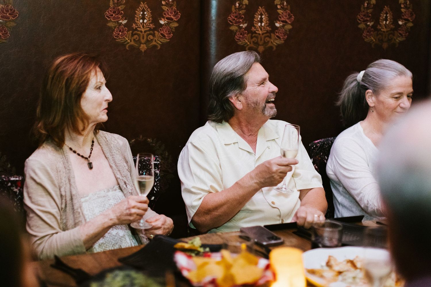 Photograph of a couple during their anniversary dinner in Boise Idaho
