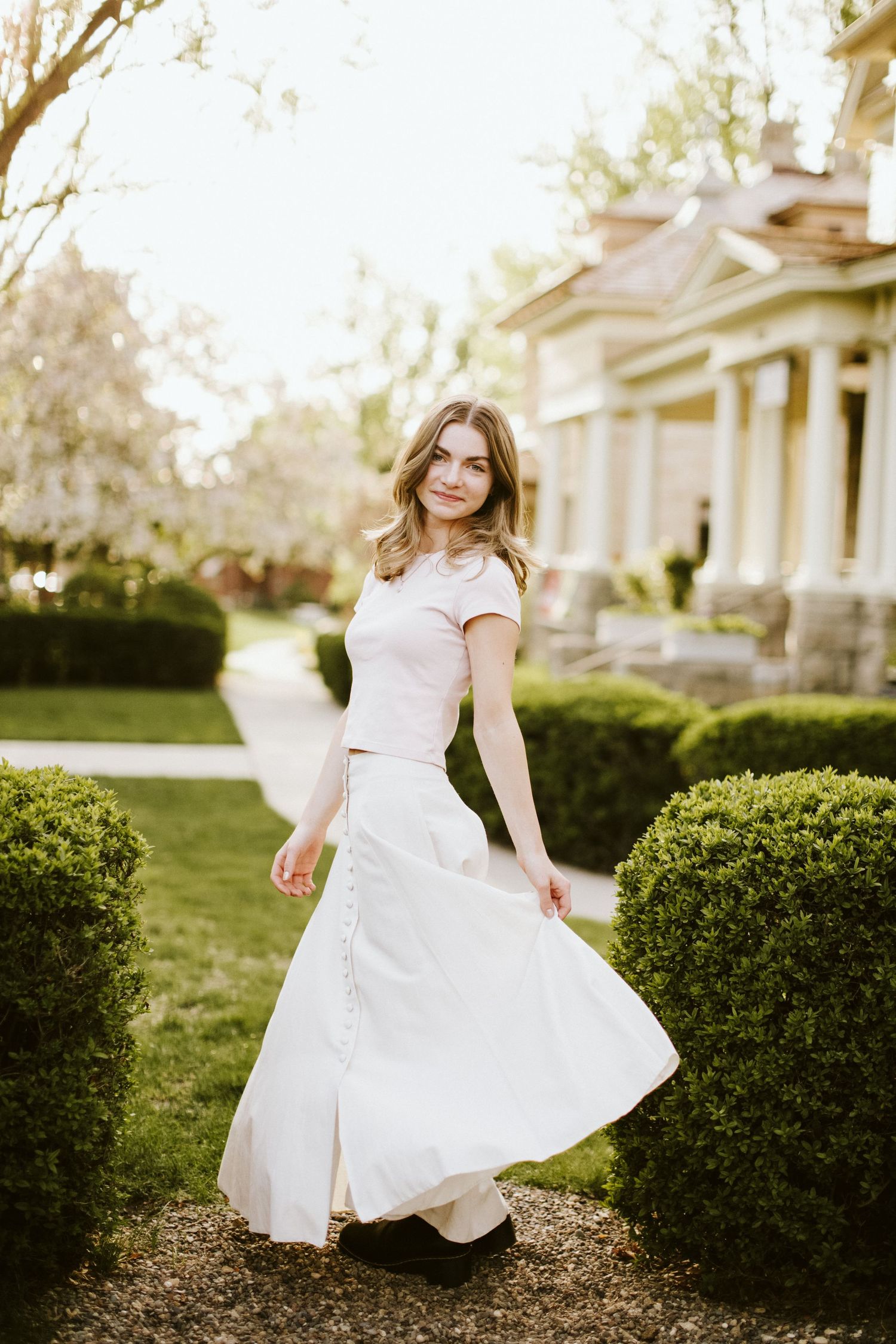 Senior photoshoot in downtown Boise