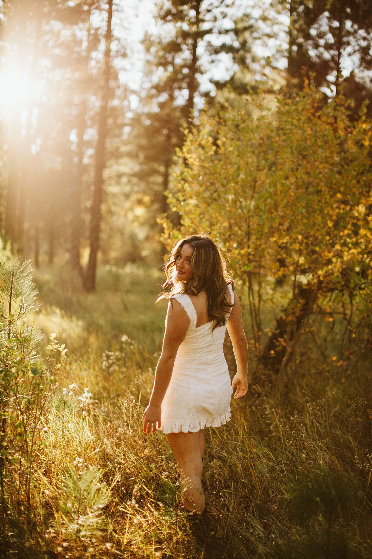 Candid image for senior photoshoot near Boise