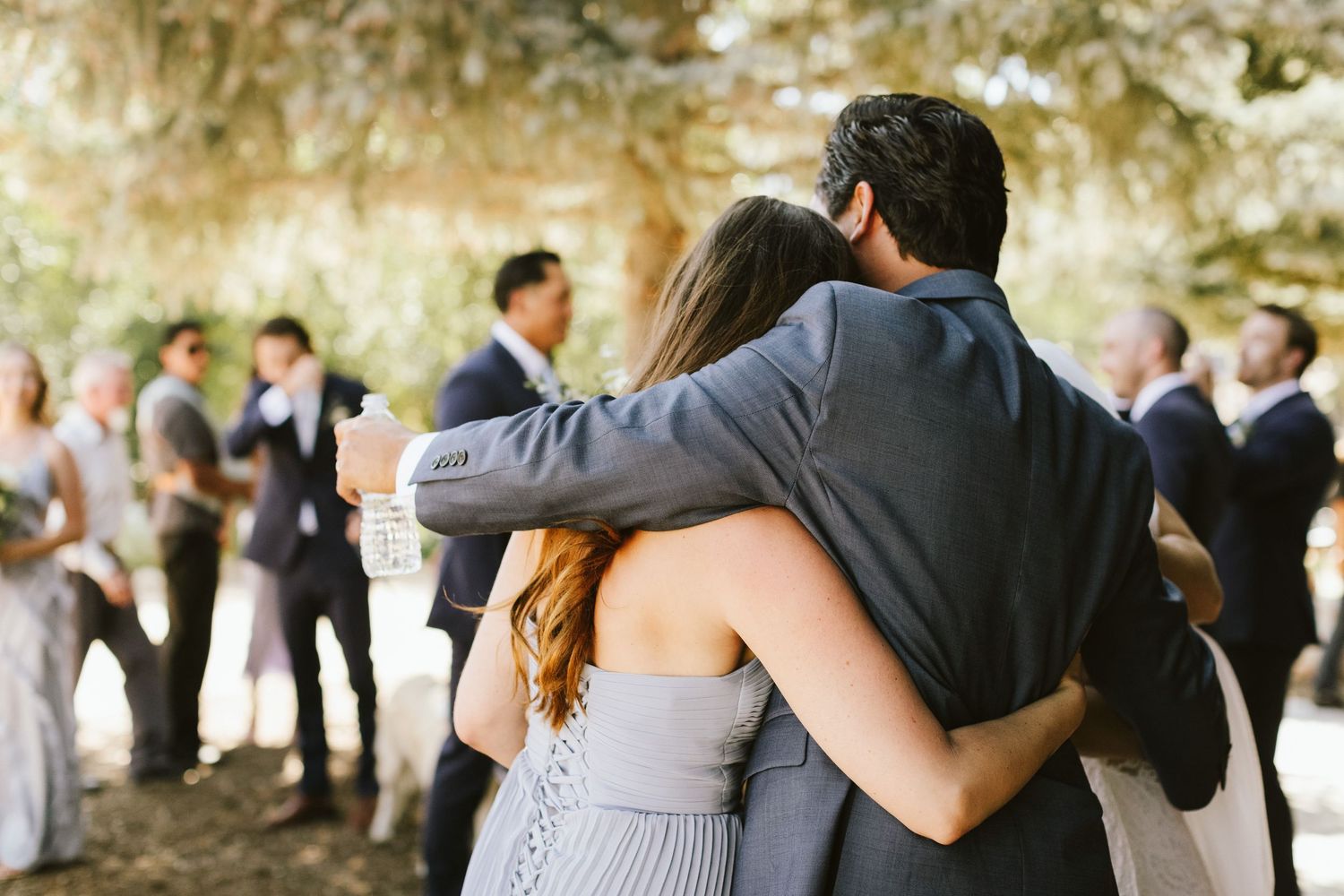 Candid photograph from wedding reception at Shay Meadow Ranch in Big Bear California