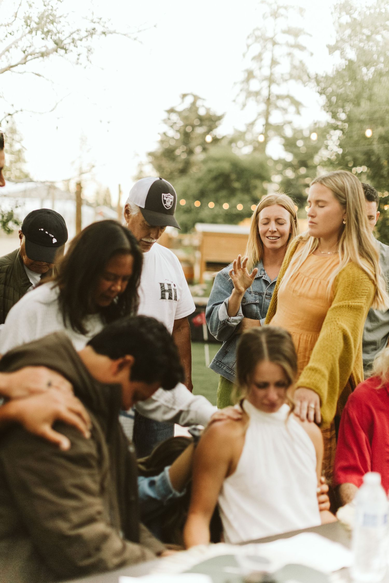 Candid image from rehearsal dinner for a wedding in Big Bear California