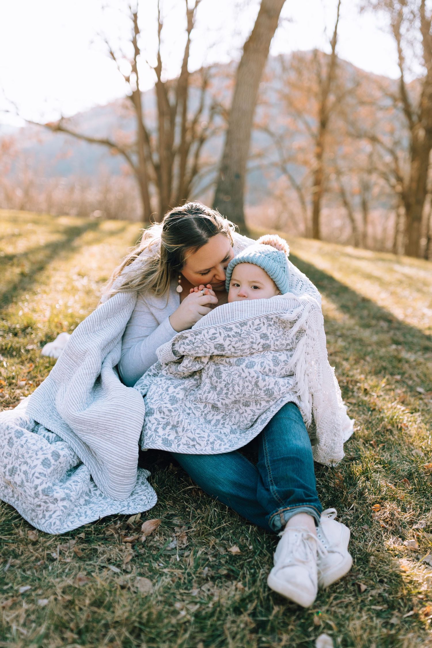 family photoshoot for mother and son near Boise