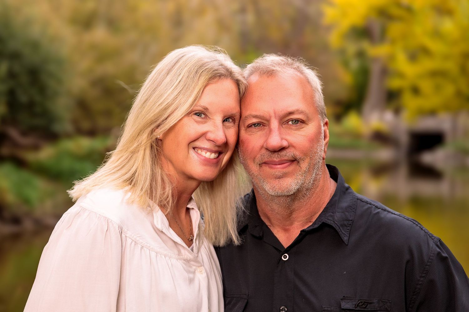 Outdoor portrait series with warm autumn colors and natural lighting.