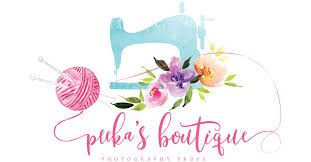 A collection of pastel watercolor business logos featuring yarn balls, floral elements, and boutique branding designs.