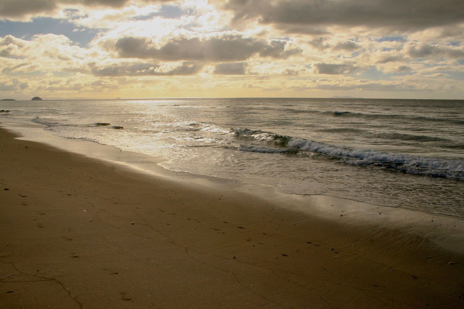 Papamoa Beach at sunset