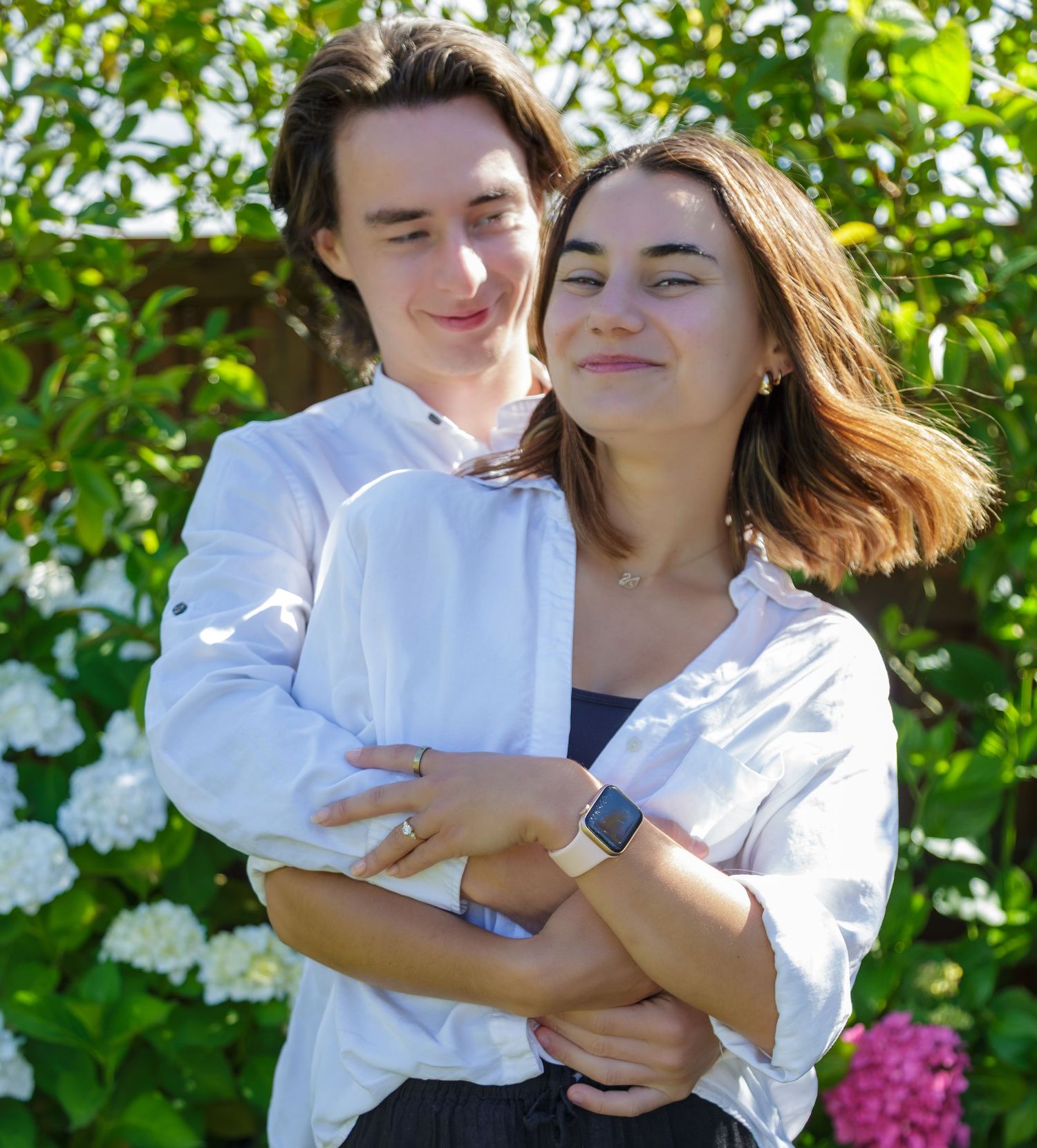 Loved up and engaged,  candid engagement photo shoot.