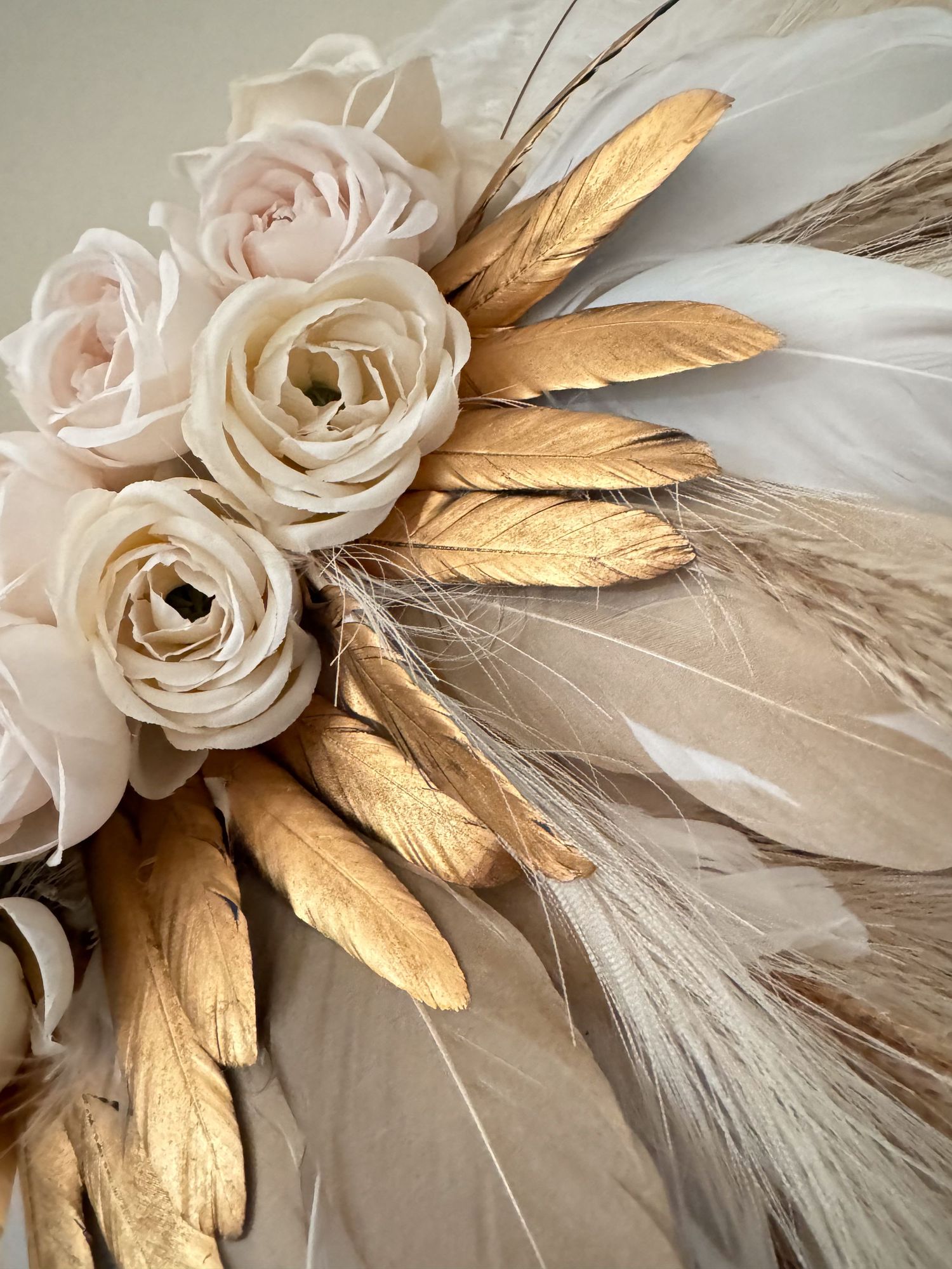 Wings designed and created by Feather Frame for my own wedding