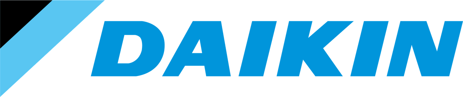 The blue Daikin company logo displayed in capital letters on a white background.