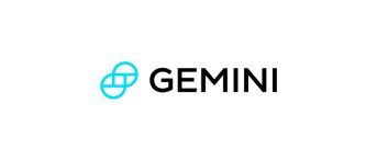 Gemini cryptocurrency exchange logo with teal geometric sphere icon.