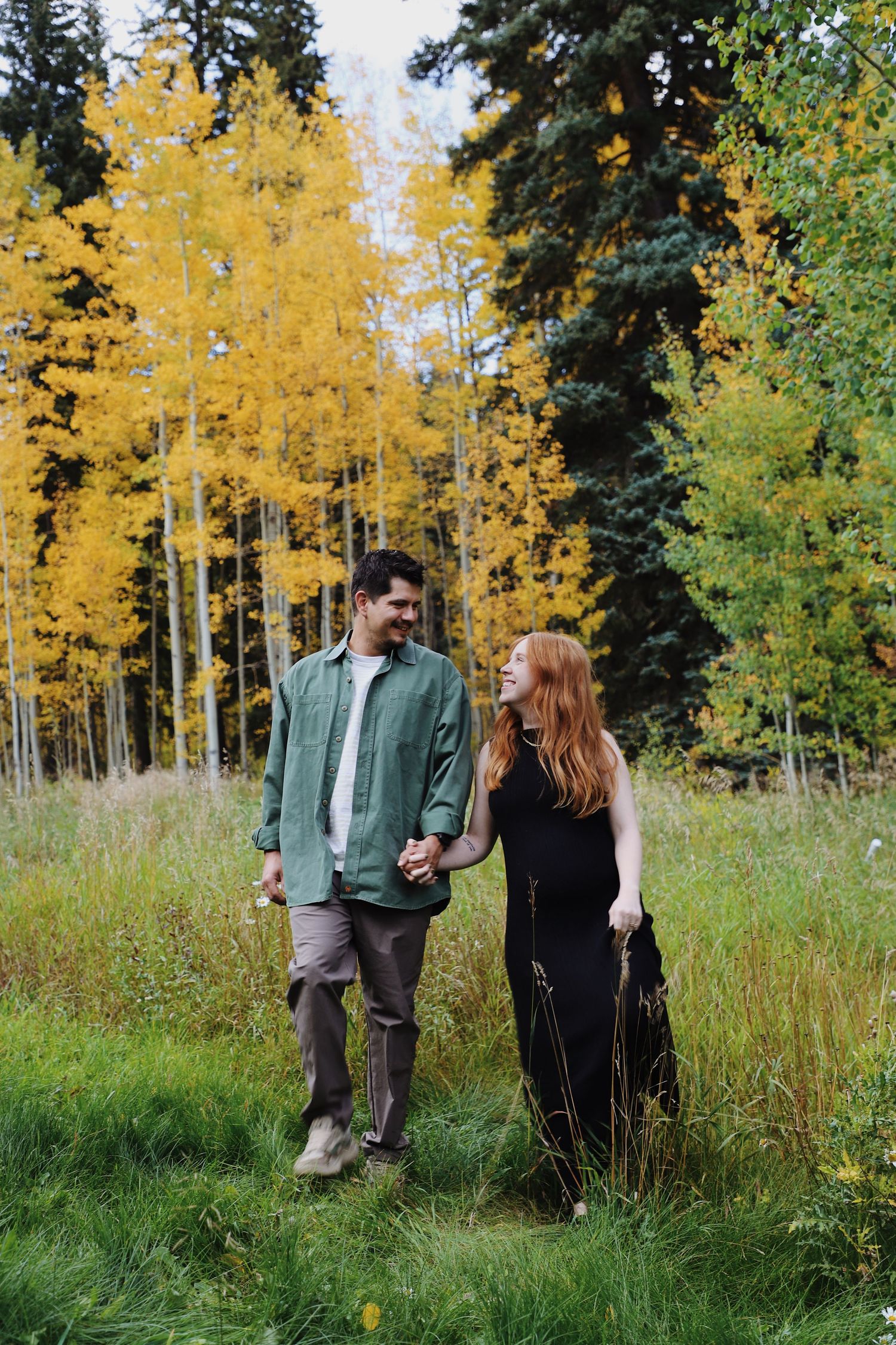 Fall, Leaves, Durango, Colorado, Young Couple, Love, Natural, Photography