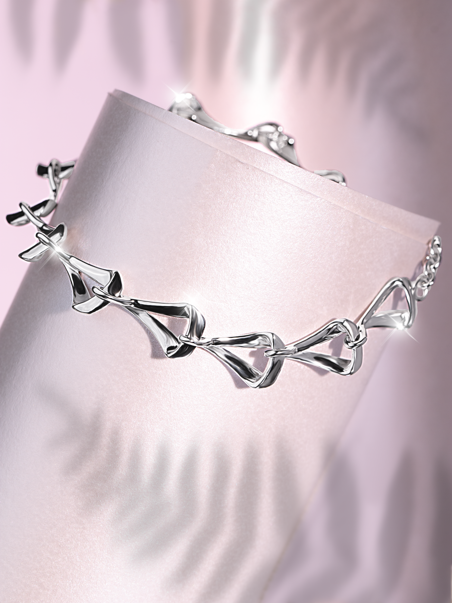 High-end bracelet product photography with elegant lighting designed for jewelry advertising and e-commerce.