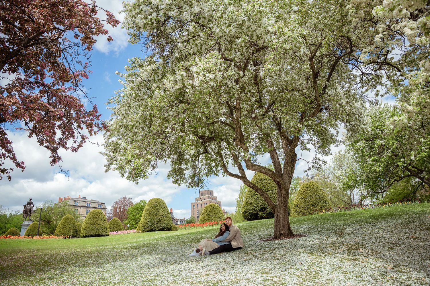 engagement proposal photoshoot in Boston