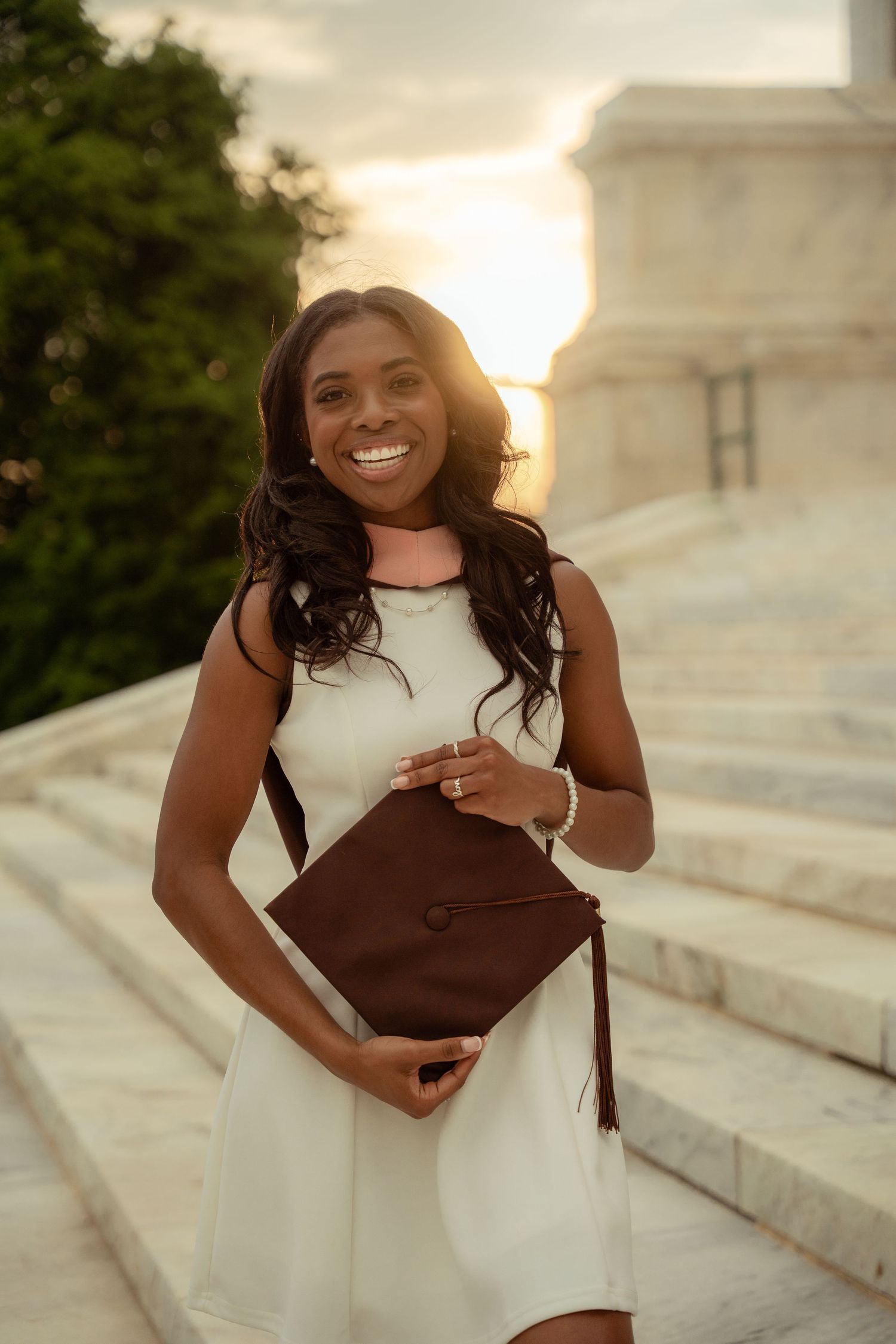 Master Graduation Portrait in Brown University Rhode Island