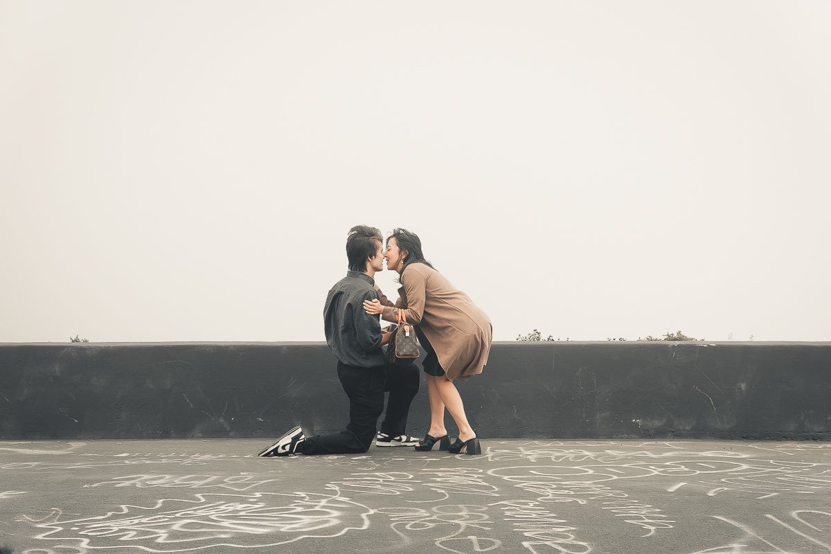 engagement proposal photoshoot