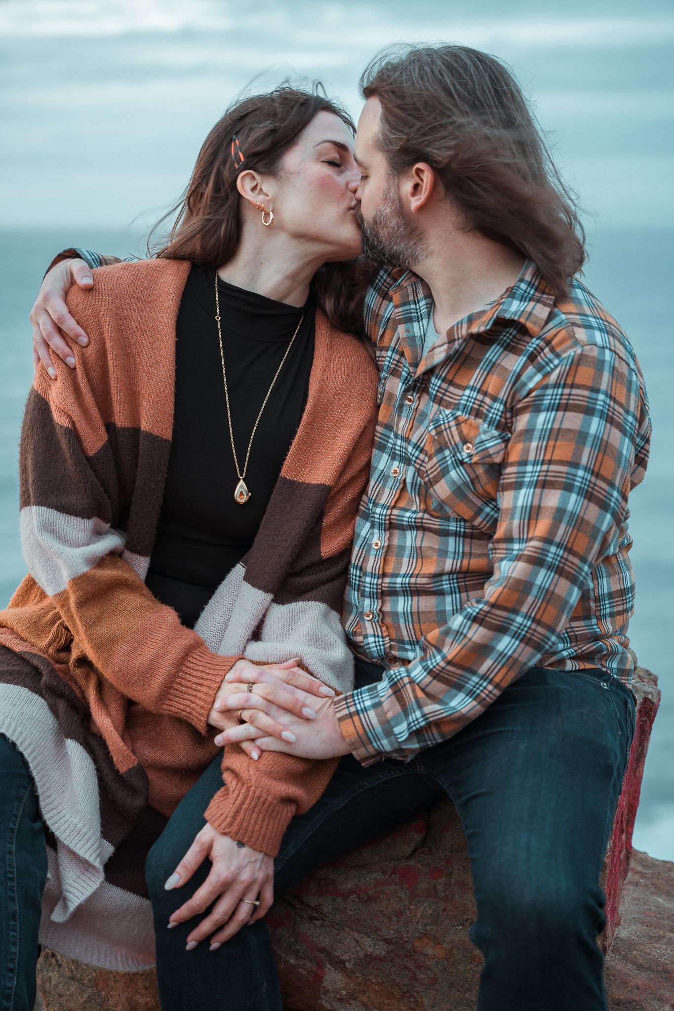 photograph of a in love couple kissing