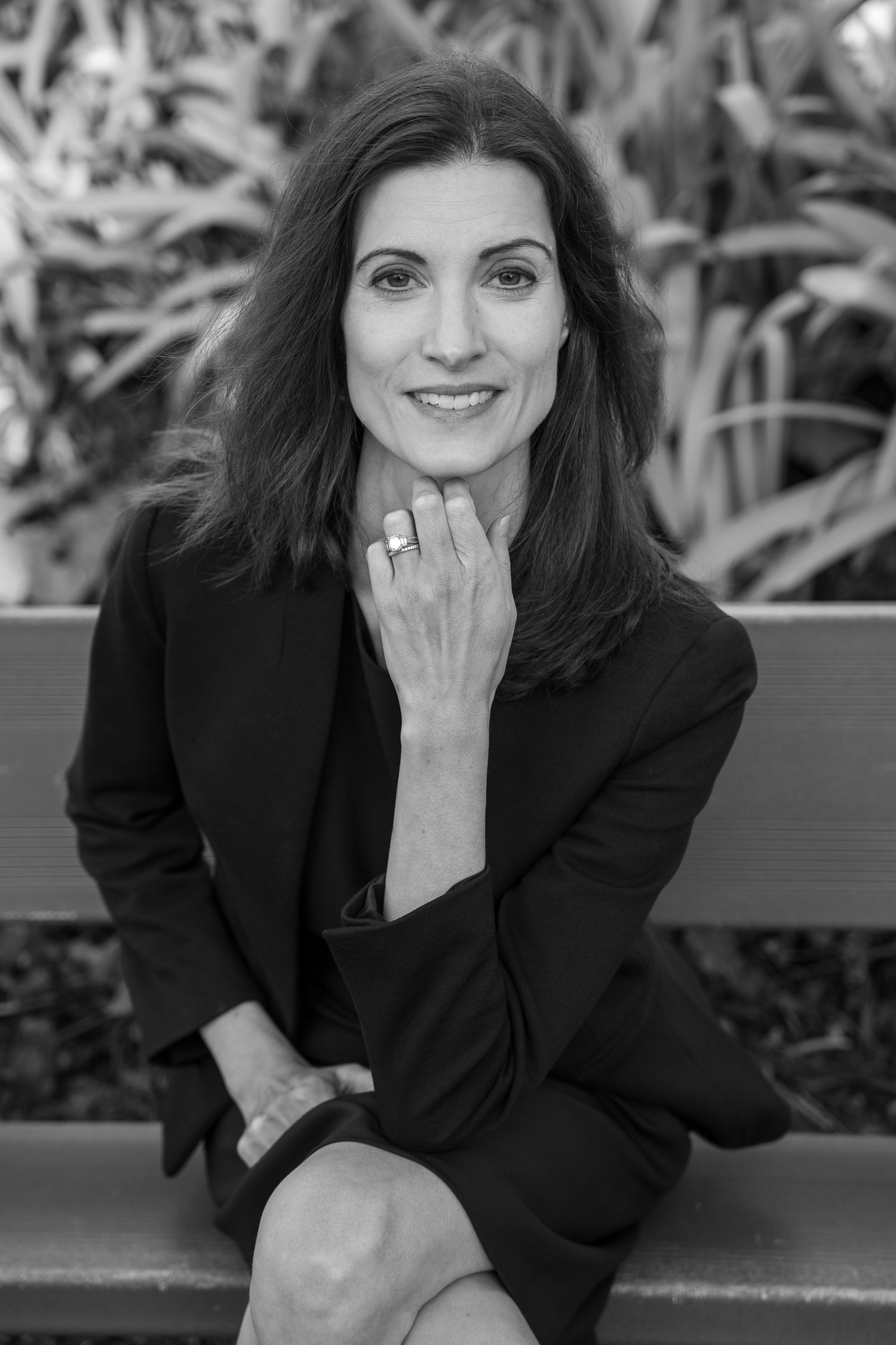 Black and White Portrait photo of a woman