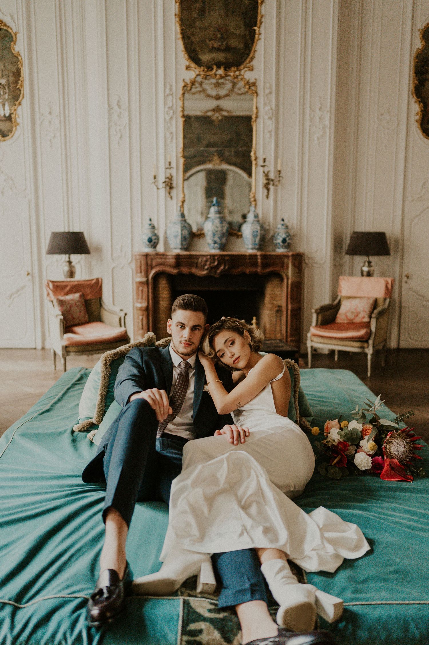 Chateau wedding in Paris France