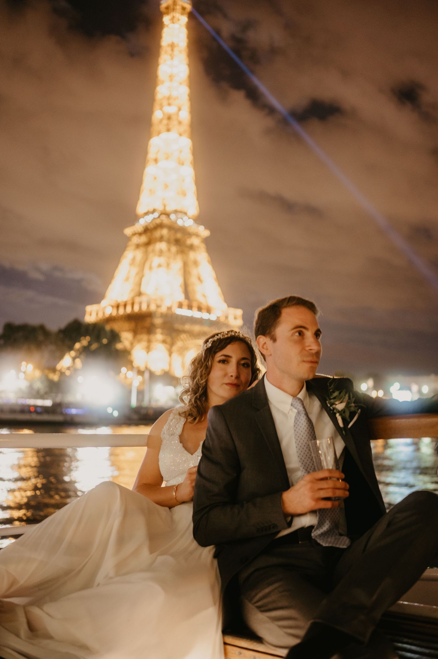 Wedding by the Eiffel Tower