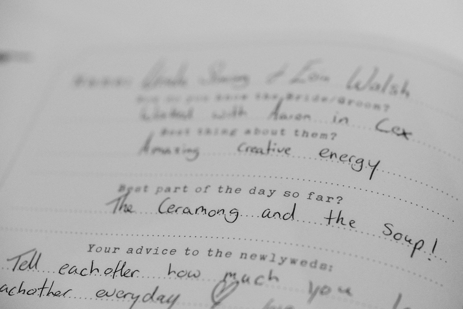 Handwritten notes and text visible on lined paper showing personal writing and thoughts.
