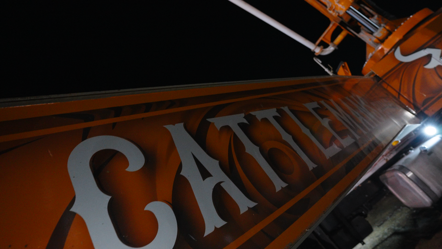 Cattlemens concrete pump detail captured by Kin & Lens Creative Media construction photographer in Dallas Fort Worth