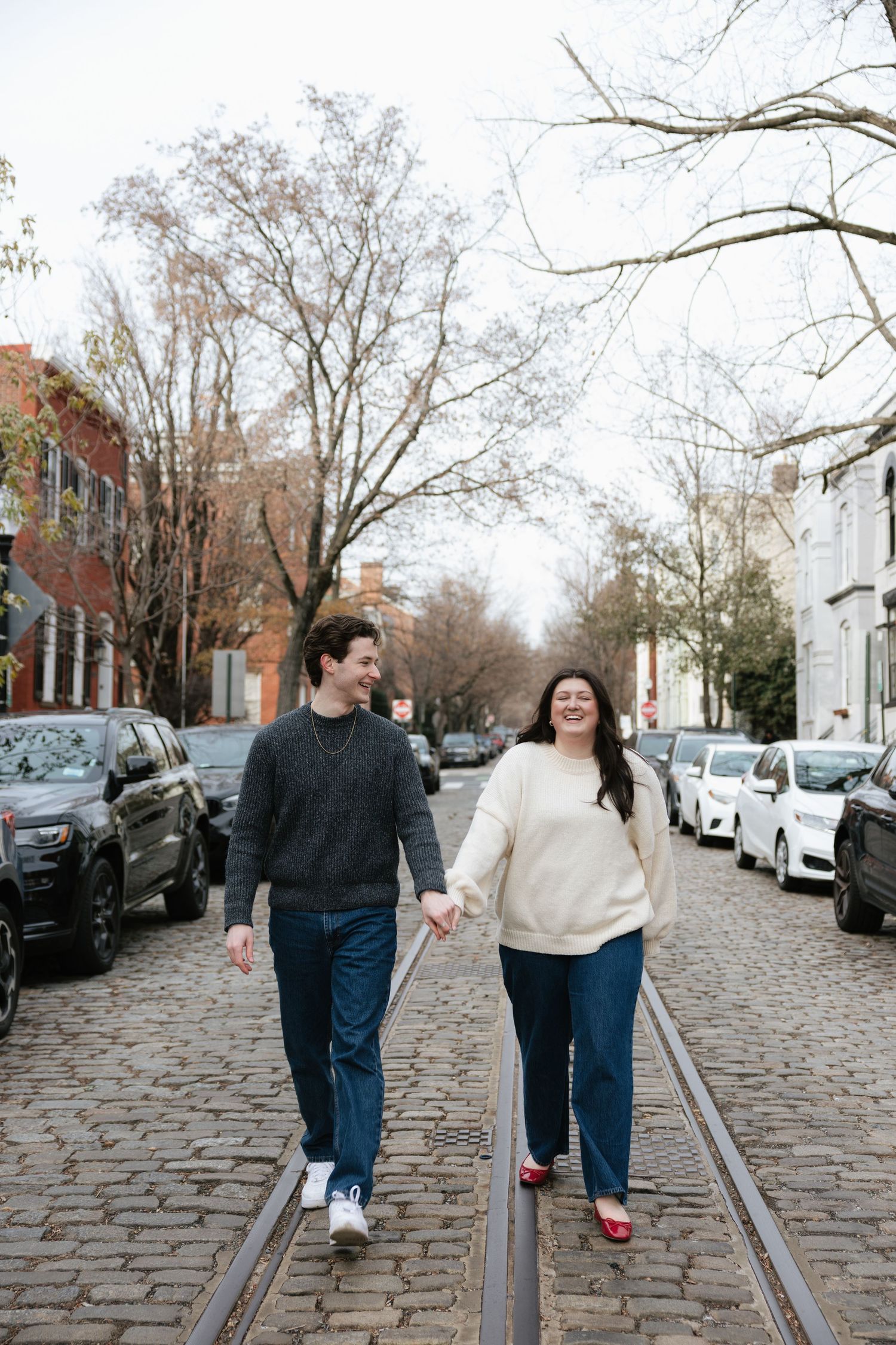 Engagement session in Georgetown, DC.