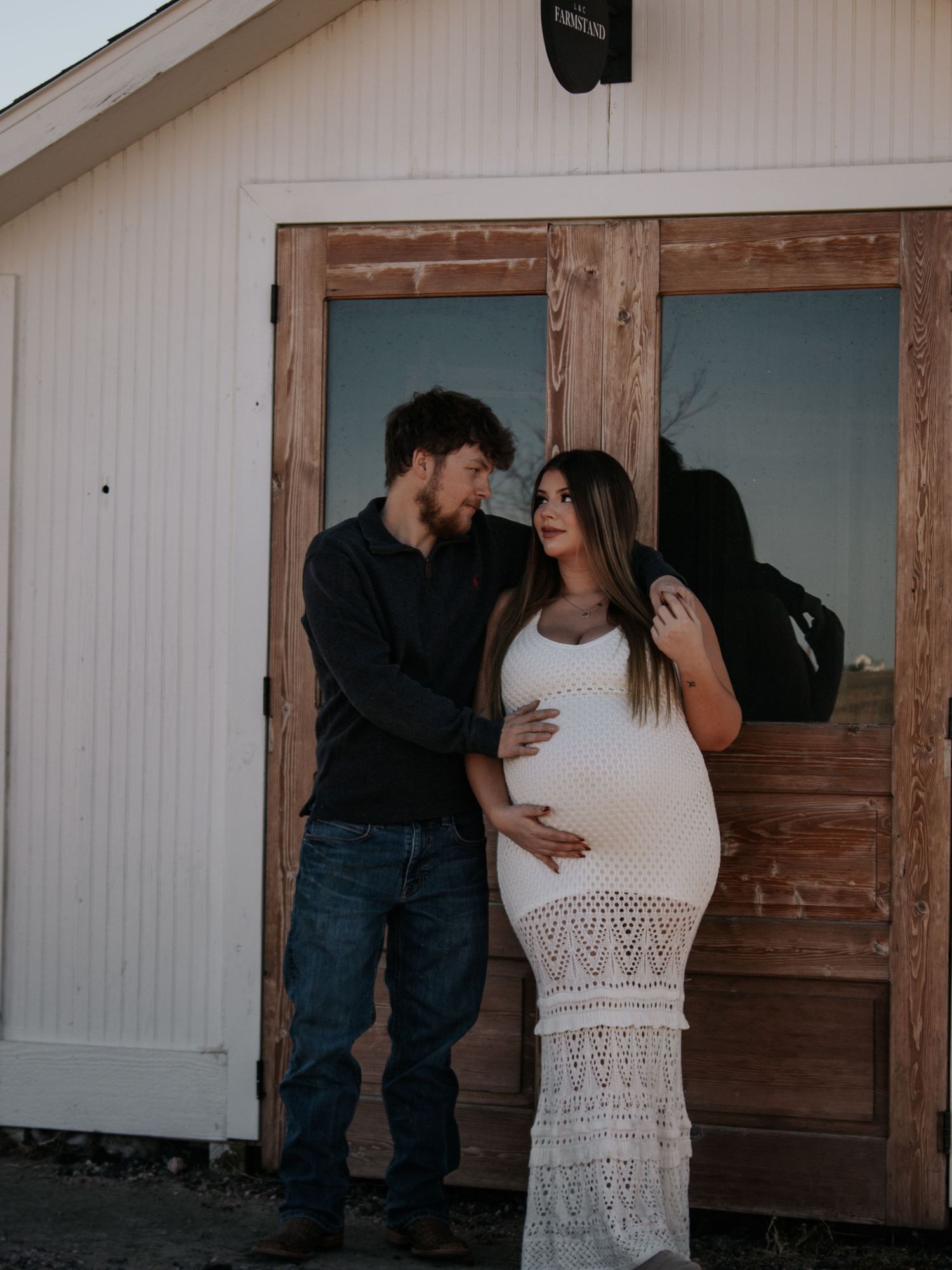 natural light intimate maternity couple