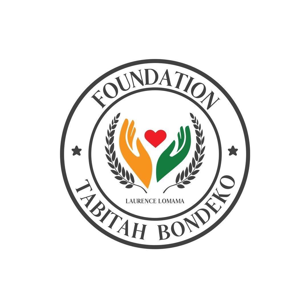 Foundation Tabitah Bondeko circular logo with hands and heart.